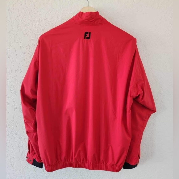 Footjoy Golf Red Light Weight Pullover Jacket Size Med - Picture 6 of 8